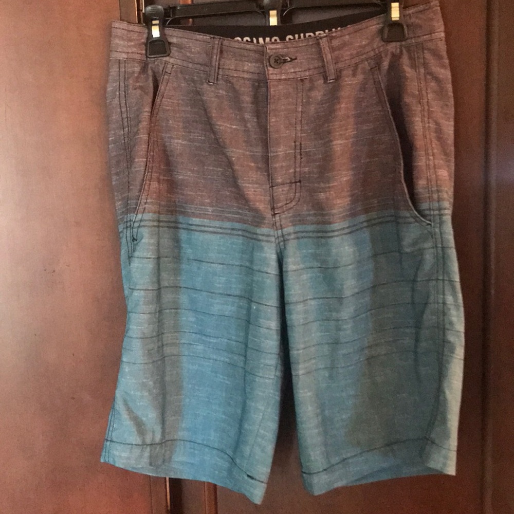 Mossimo Supply Co. Men's Swim Hybrids - Brown and Blue